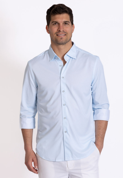 Men's Clothing: Long Sleeve Casual Dress Shirt | Buki Ride The Wave Tech Shirt