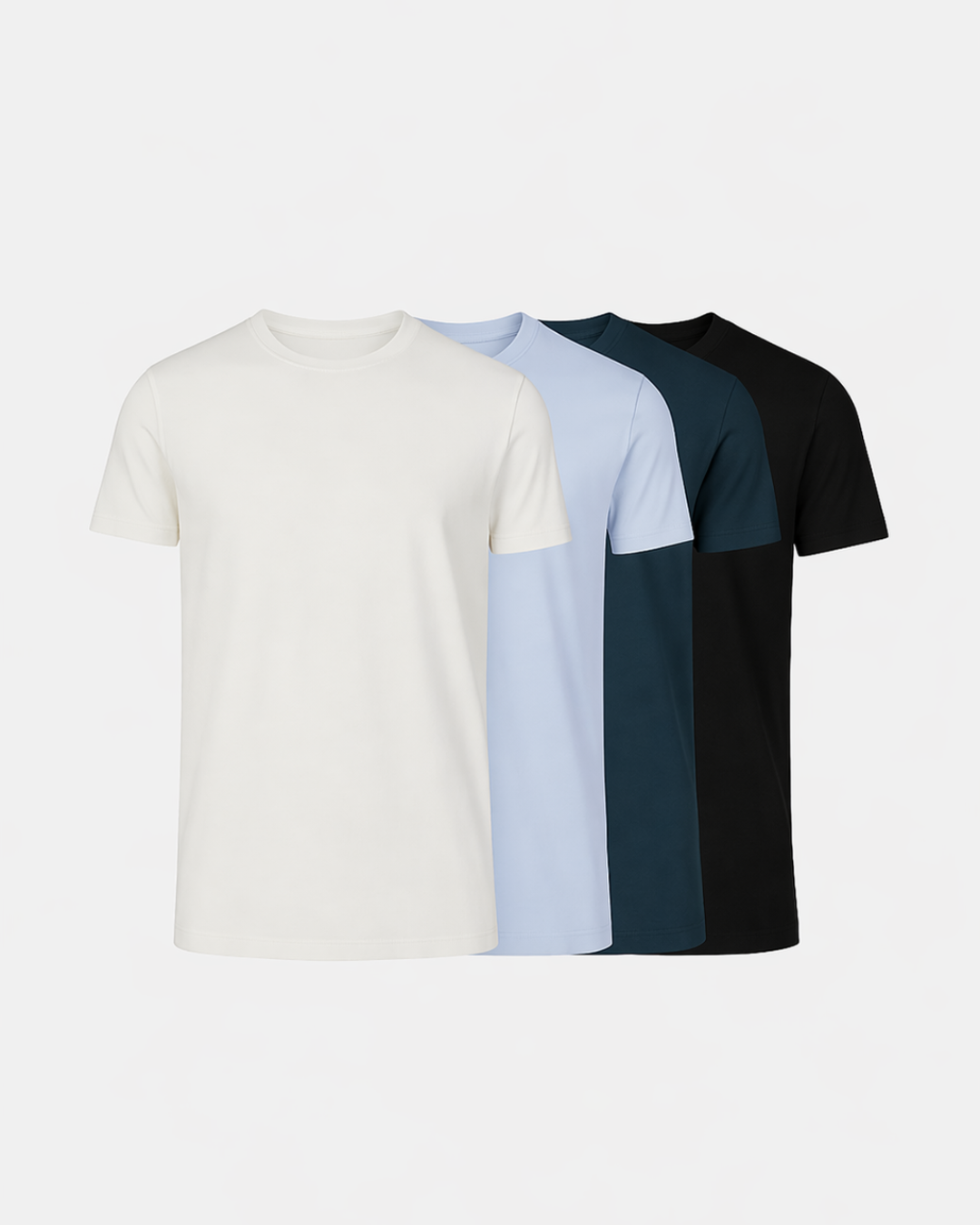 Buki Cinqo Tech Tee 4-Pack - White/French Blue/Blue Night/Black-T-SHIRTS-BUKI-M-Buki