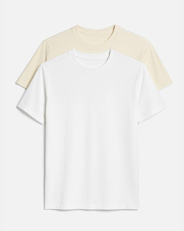 Buki's Cinqo T-Shirt 2 Pack - White/Maize-OUTFIT SETS-BUKI-M-Buki