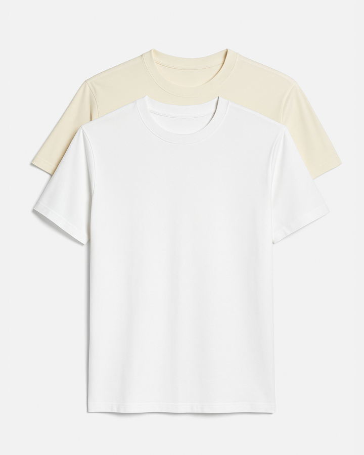 Buki's Cinqo T-Shirt 2 Pack - White/Maize-OUTFIT SETS-BUKI-M-Buki