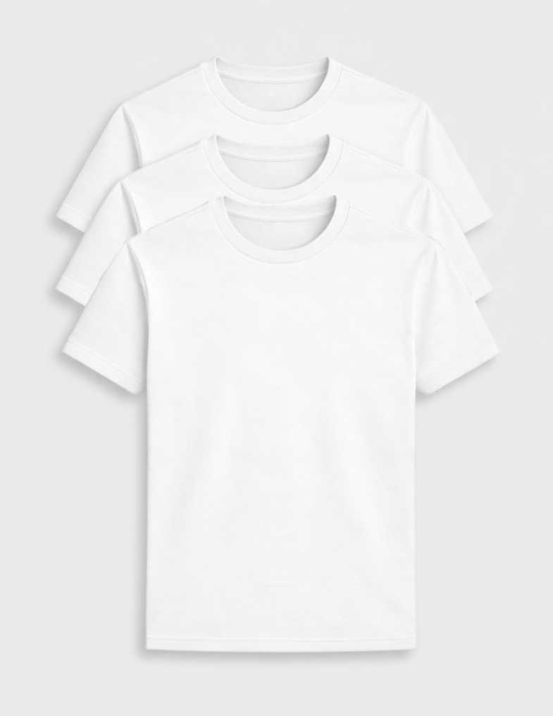 Buki Cinqo Tech Tee 3-Pack - White-T-SHIRTS-BUKI-M-Buki