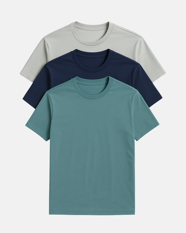Buki's Cinqo T-Shirt 3 Pack - Ice Flow/Blue Grey/Blue Night-OUTFIT SETS-BUKI-M-Buki