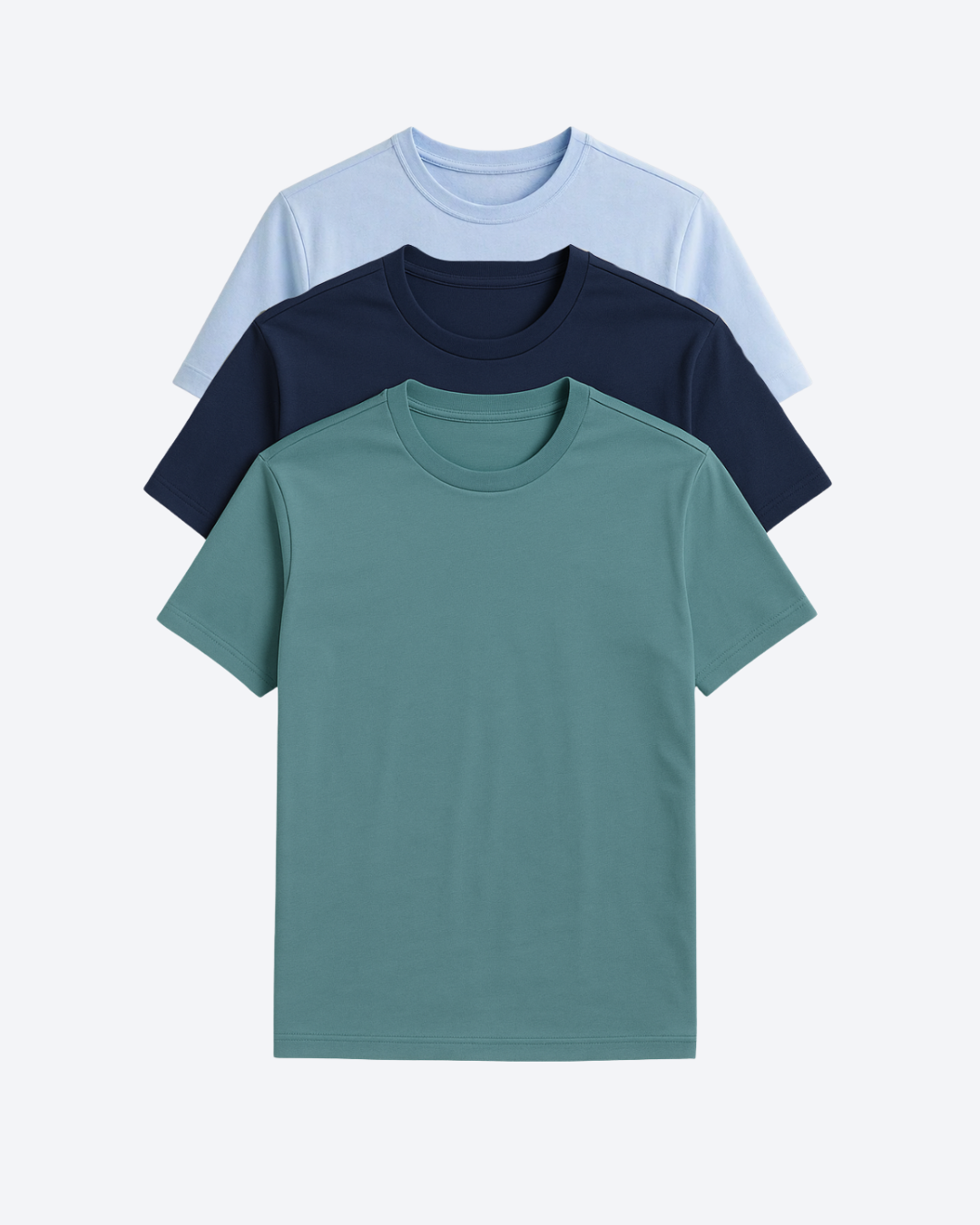 Buki Cinqo Tech Tee 3-Pack - French Blue/Blue Night/Blue Grey-T-SHIRTS-BUKI-M-Buki