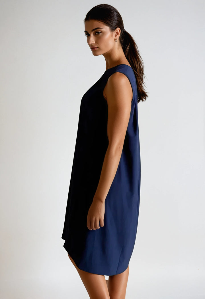 A-Liner Dress-DRESSES-BUKI-XS-Navy-Buki