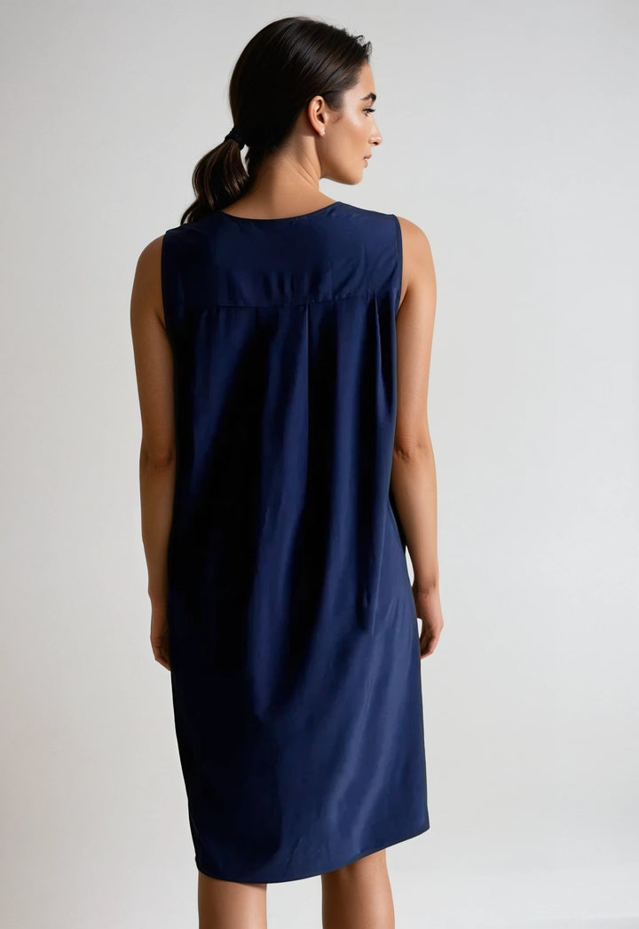 A-Liner Dress-DRESSES-BUKI-XS-Navy-Buki