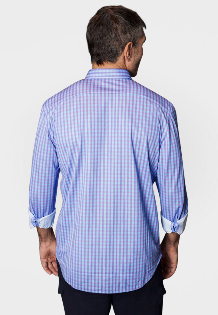 Avant Check Tech Shirt-Long Sleeve Shirts-Buki