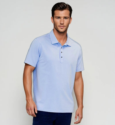 BUKI + CINQO POLO SHIRT IN BLUE