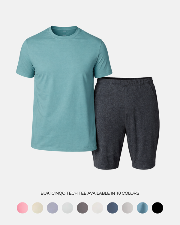 Scrimmage Shorts + Cinqo Tee-BUKI-S-Black-M-Buki