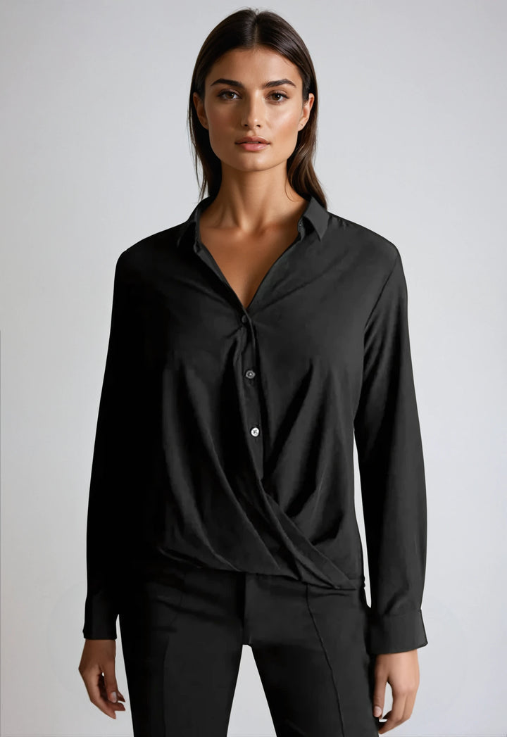 Barcelona Shirt - Black-SHIRTS & BLOUSES-BUKI-XS-Black-Buki