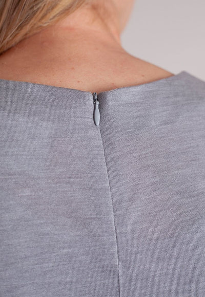 Boss (Babe) Tee Shirt-Tees-Buki-heather grey-detail