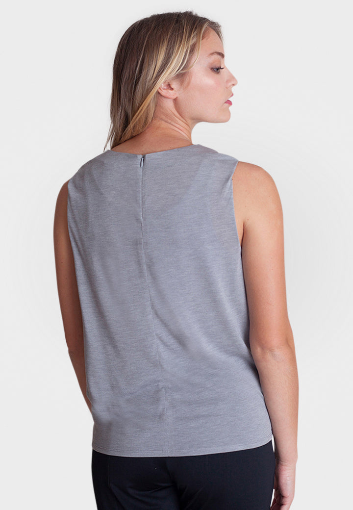 Boss (Babe) Tee Shirt-Tees-Buki-heather grey-back