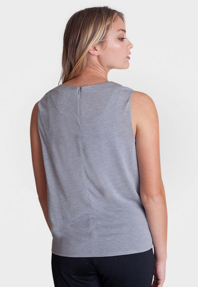 Boss (Babe) Tee Shirt-Tees-Buki-heather grey-back