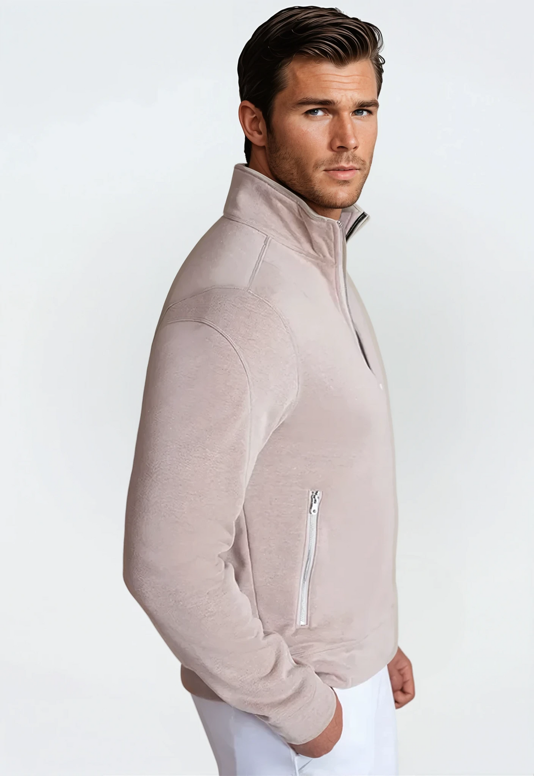 Breckenridge Full-Zip Sweatshirt Camel-ZIP SWEATSHIRTS-BUKI-S-Camel-Buki