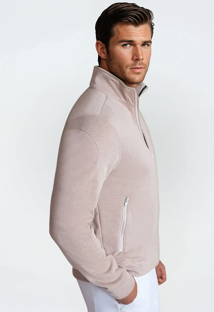 Breckenridge Full-Zip Sweatshirt Camel-ZIP SWEATSHIRTS-BUKI-S-Camel-Buki