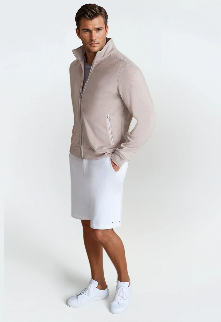 Breckenridge Full-Zip Sweatshirt Camel-ZIP SWEATSHIRTS-BUKI-S-Camel-Buki