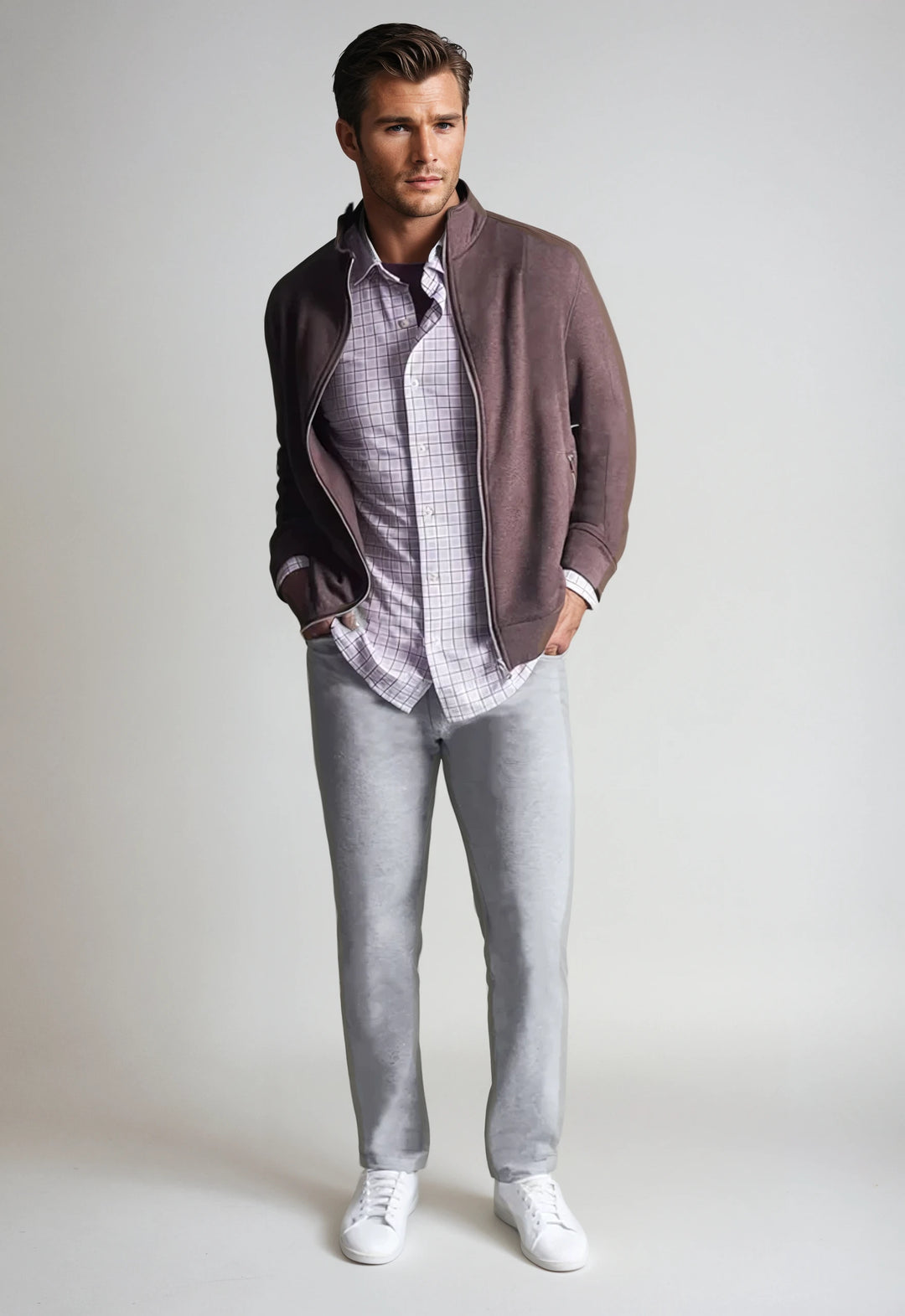 Breckenridge Full-Zip Sweatshirt Espresso-ZIP SWEATSHIRTS-BUKI-S-Espresso-Buki