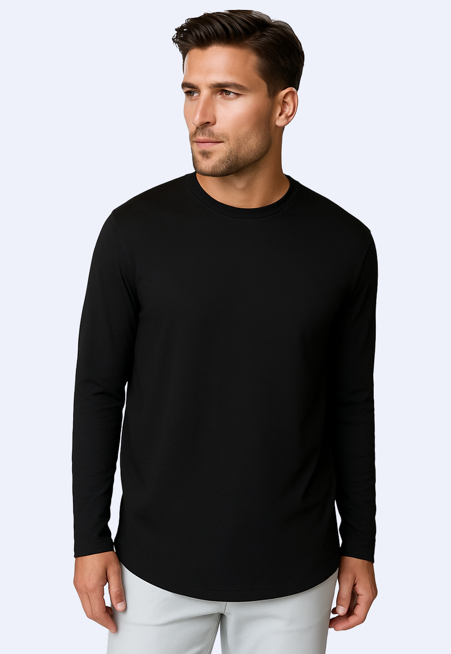 Buki + CINQO Long Sleeve T-Shirt - Black-T-SHIRTS-BUKI-Black-M-Buki
