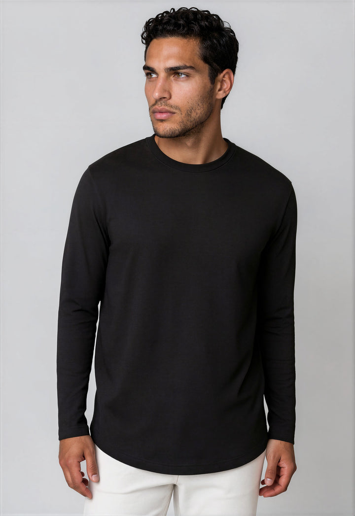Buki + CINQO Long Sleeve T-Shirt - Black-T-SHIRTS-BUKI-Black-M-Buki