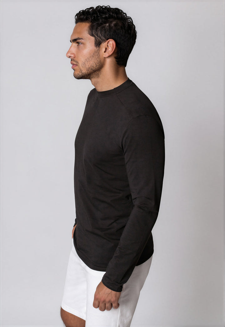 Buki + CINQO Long Sleeve T-Shirt - Black-T-SHIRTS-BUKI-Black-M-Buki