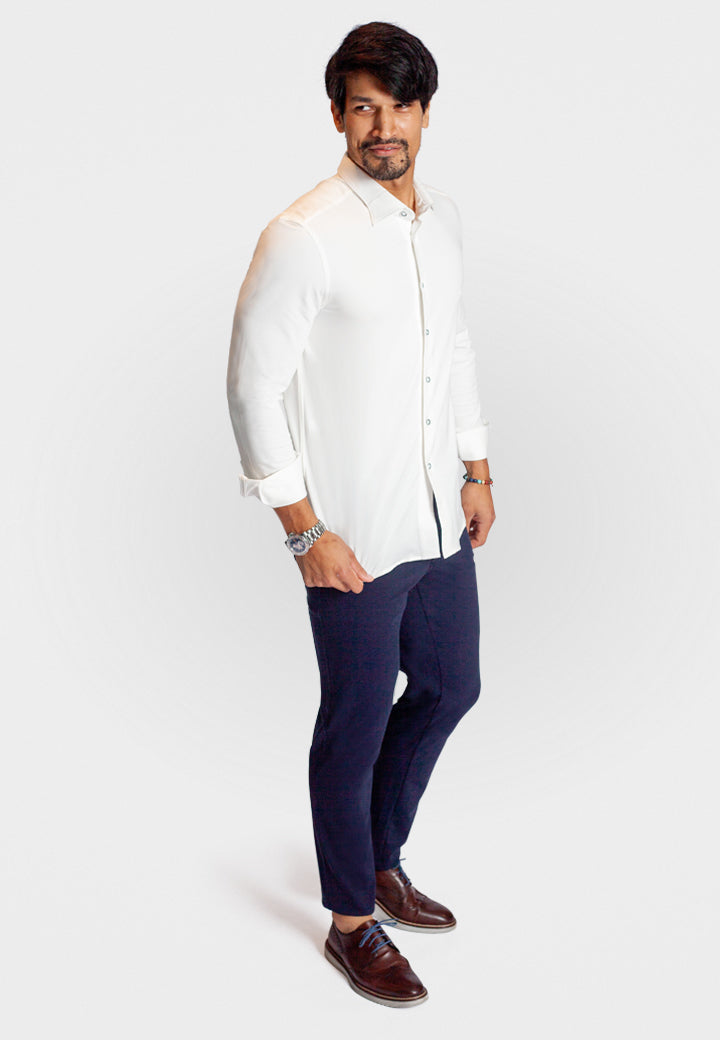Buki + CINQO 'Single Shot' Long Sleeve Shirt-LONG SLEEVE SHIRTS-BUKI-Blue Night-M-Buki