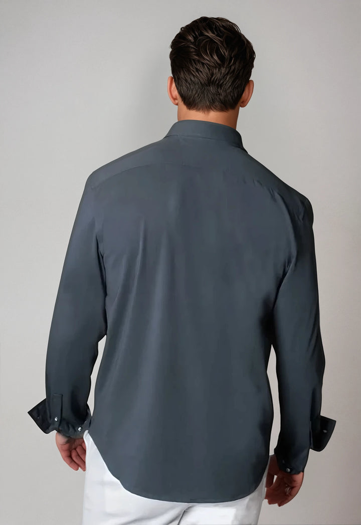 Buki + CINQO 'Single Shot' Long Sleeve Shirt Blue Night-LONG SLEEVE SHIRTS-BUKI-Blue Night-M-Buki