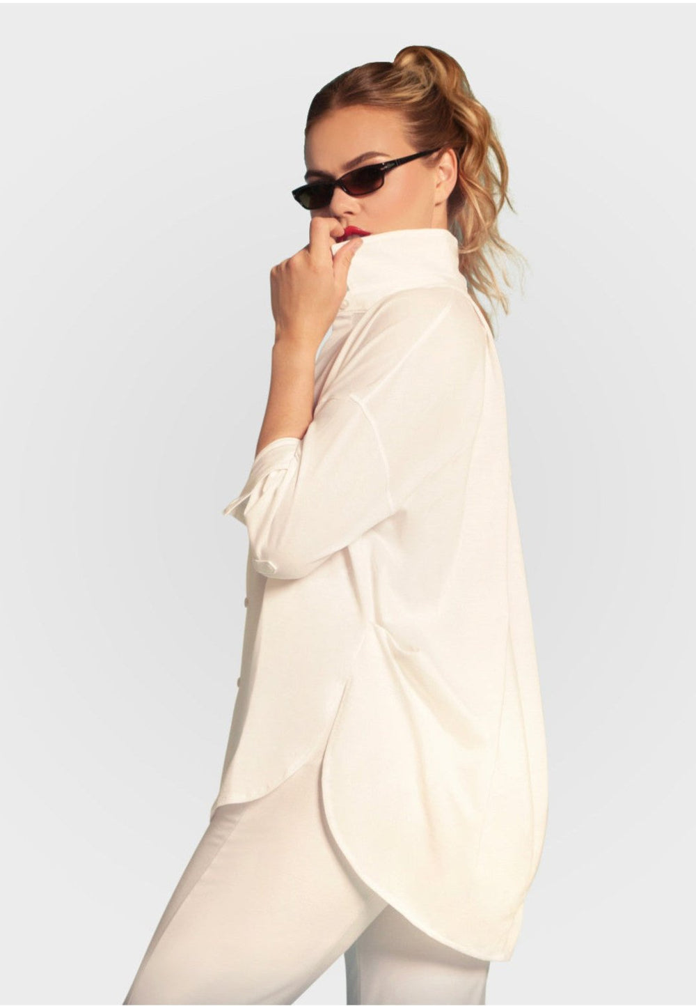 Buki + CINQO Single Shot Shirt - White-SHIRTS & BLOUSES-BUKI-White-XS-Buki