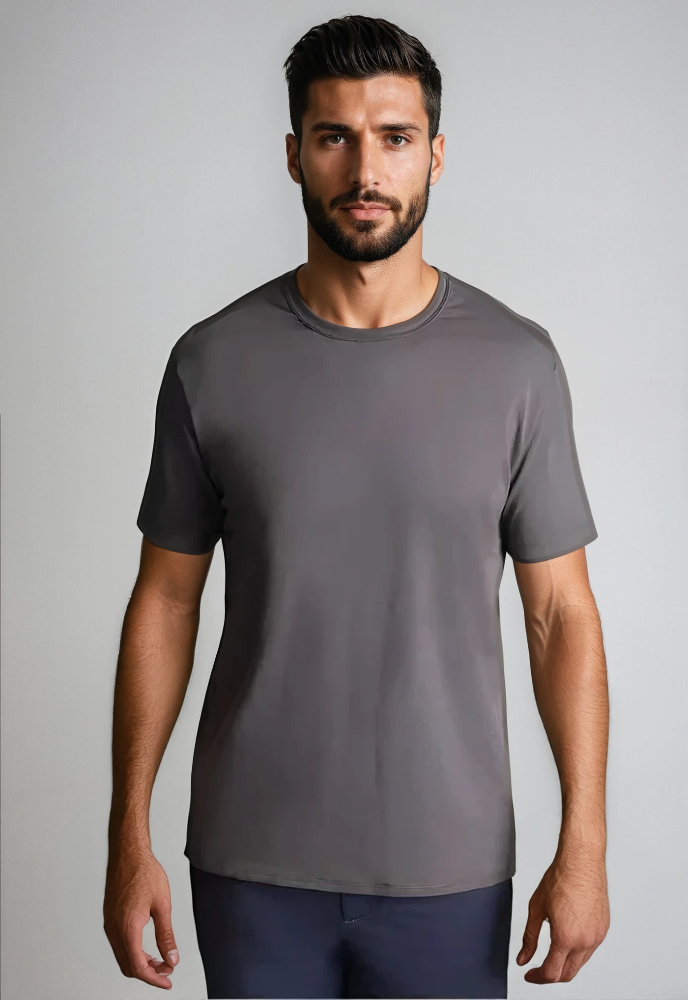 Buki + CINQO Tee Shirt, side, in Black -Tees-Buki
