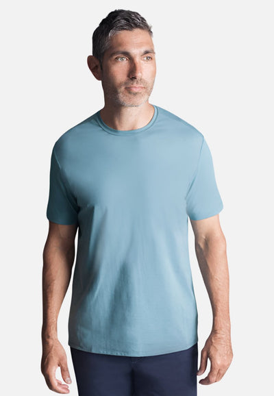 Buki + CINQO Tee Shirt, in Blue Grey-Tees-Buki