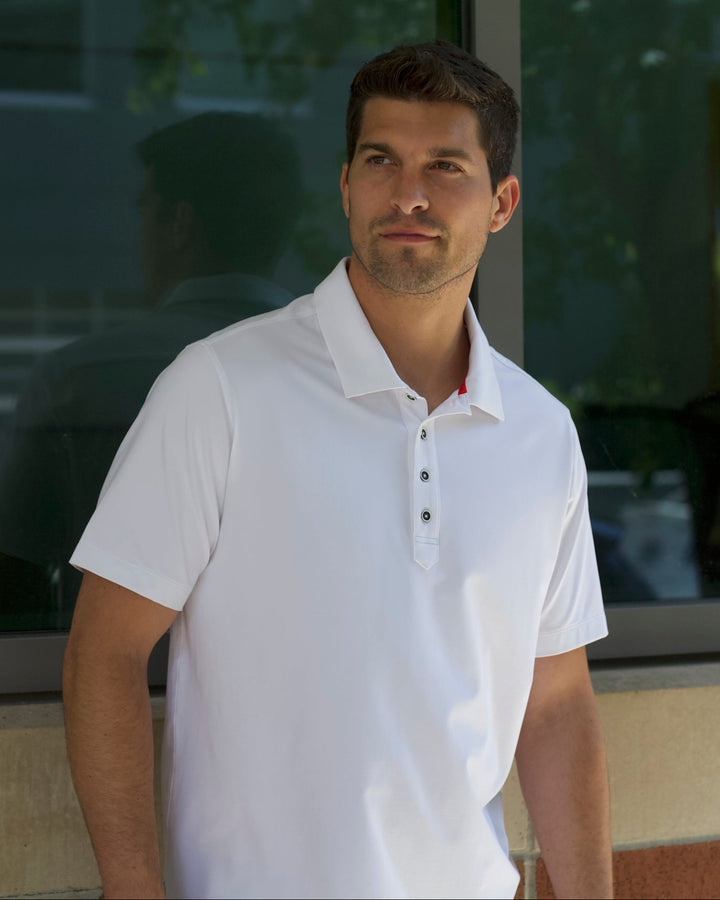 Buki's Cinqo Polo - White-POLO SHIRTS-BUKI-M-White-Buki