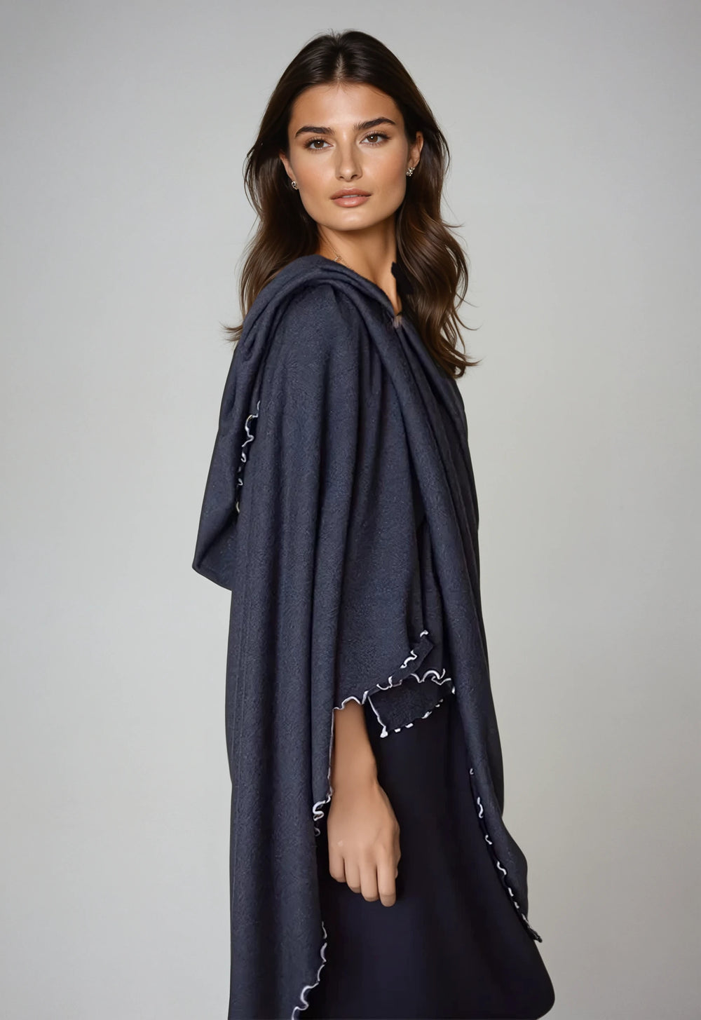 Buki Travel Wrap - Charcoal Grey-SCARVES & WRAPS-BUKI-Buki