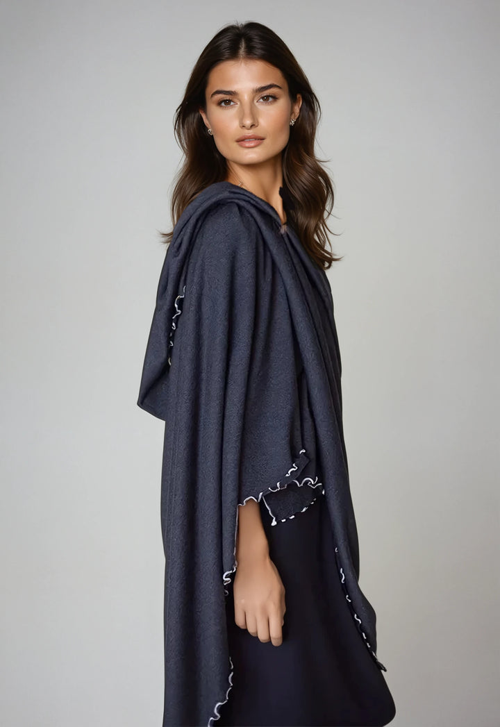 Buki Travel Wrap - Charcoal Grey-SCARVES &amp; WRAPS-BUKI-Buki