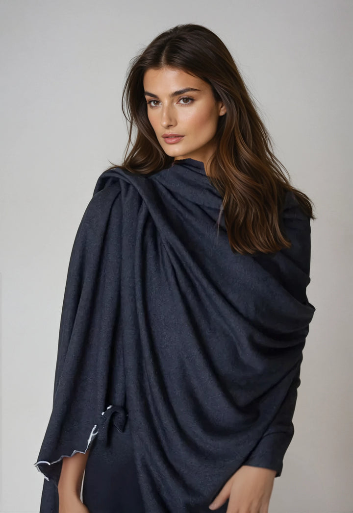 Buki Travel Wrap - Charcoal Grey-SCARVES &amp; WRAPS-BUKI-Buki