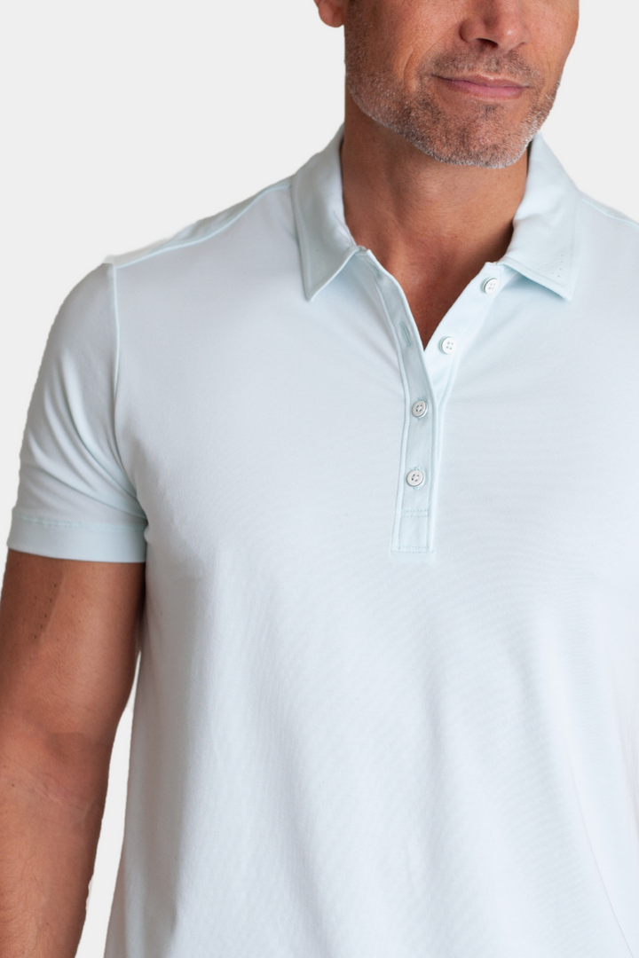 Coolest Polo Tech Shirt - Light Blue-POLO SHIRTS-BUKI-Light Blue-S-Buki