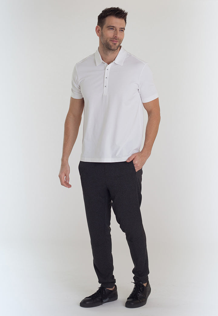 Coolest Polo Shirt in White -Short Sleeve Shirts-Buki