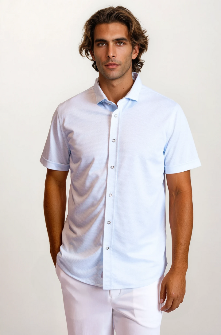 Ride The Wave Short Sleeve Tech Shirt-SHORT SLEEVE SHIRTS-BUKI-M-Cool Blue-Buki