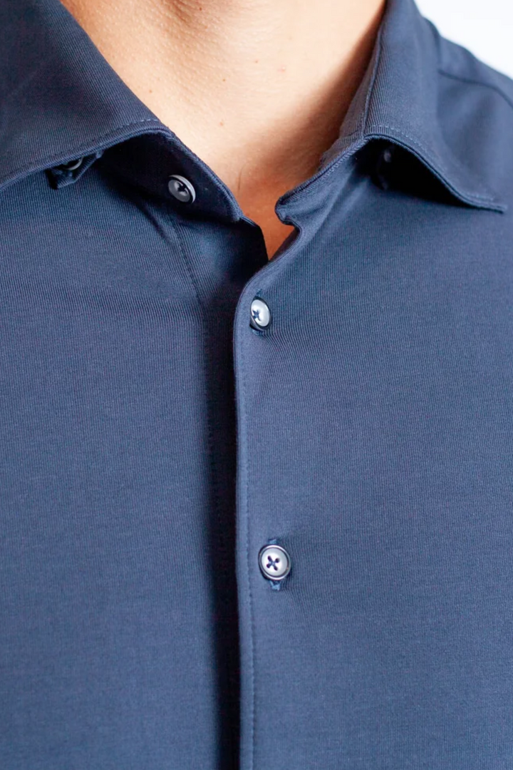 Buki + CINQO 'Single Shot' Short Sleeve Tech Shirt - Blue Night-SHORT SLEEVE SHIRTS-BUKI-M-Blue Night-Buki