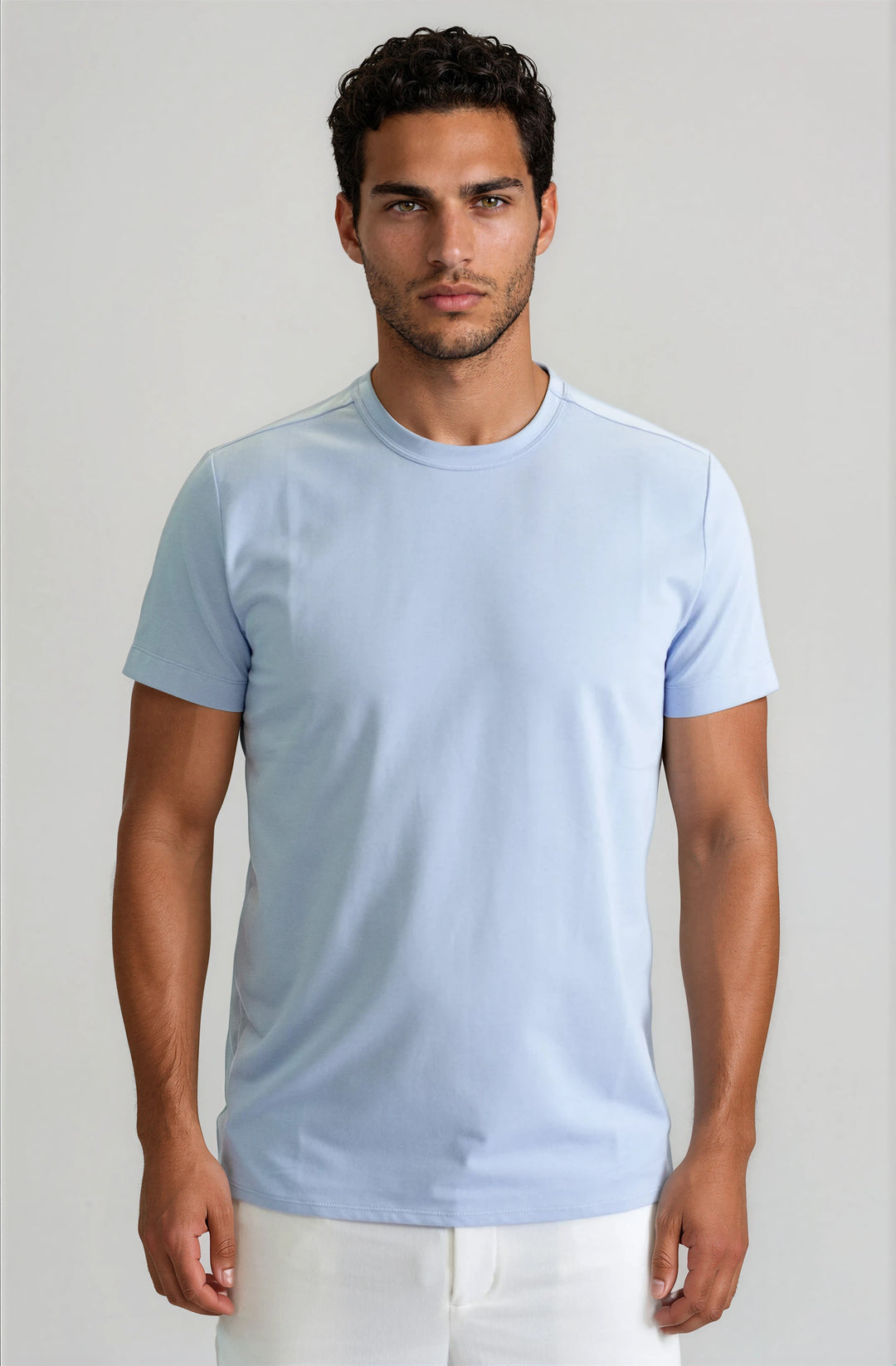Buki + CINQO Crew Neck T-Shirt - French Blue T-SHIRTS-BUKI-M-French Blue-Buki