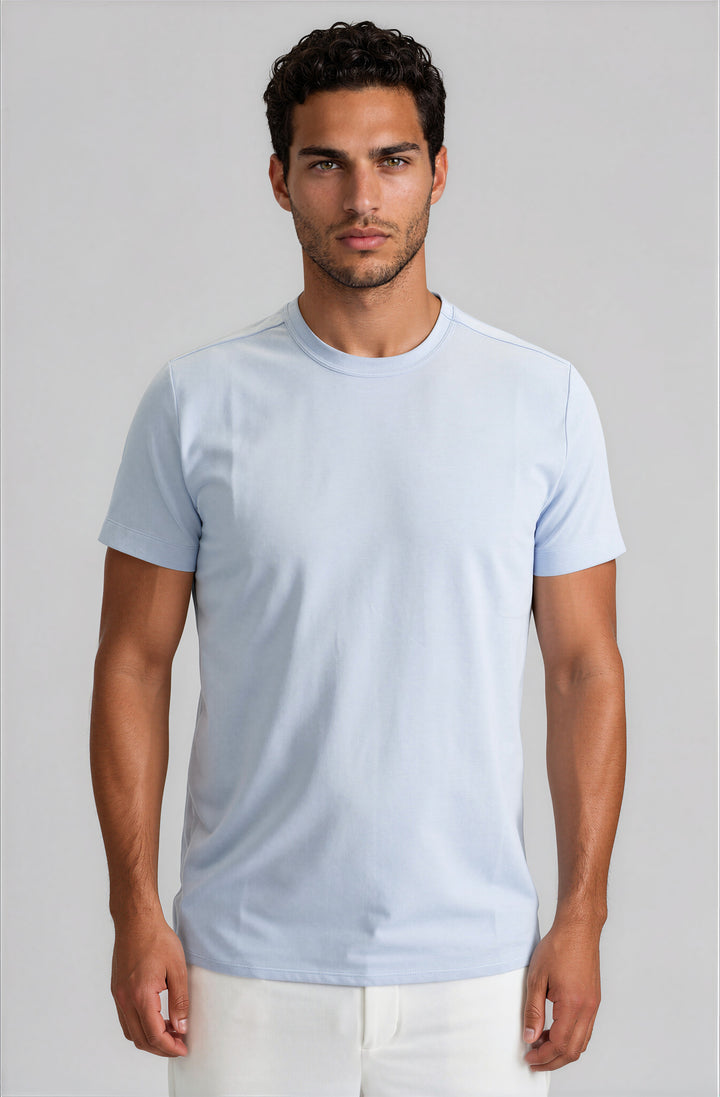 Buki + CINQO Crew Neck T-Shirt - French Blue T-SHIRTS-BUKI-M-French Blue-Buki