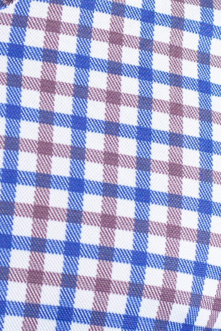 Check Mate Lounge Set - Long Sleeve Shirt & Full Zip 'Sweater'-OUTFIT SETS-BUKI-M-Navy/Brown-Buki