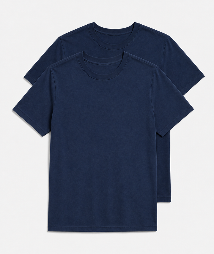 Buki Cinqo Tech Tee Explorer 2-Pack - Blue Night-T-SHIRTS-BUKI-M-Buki