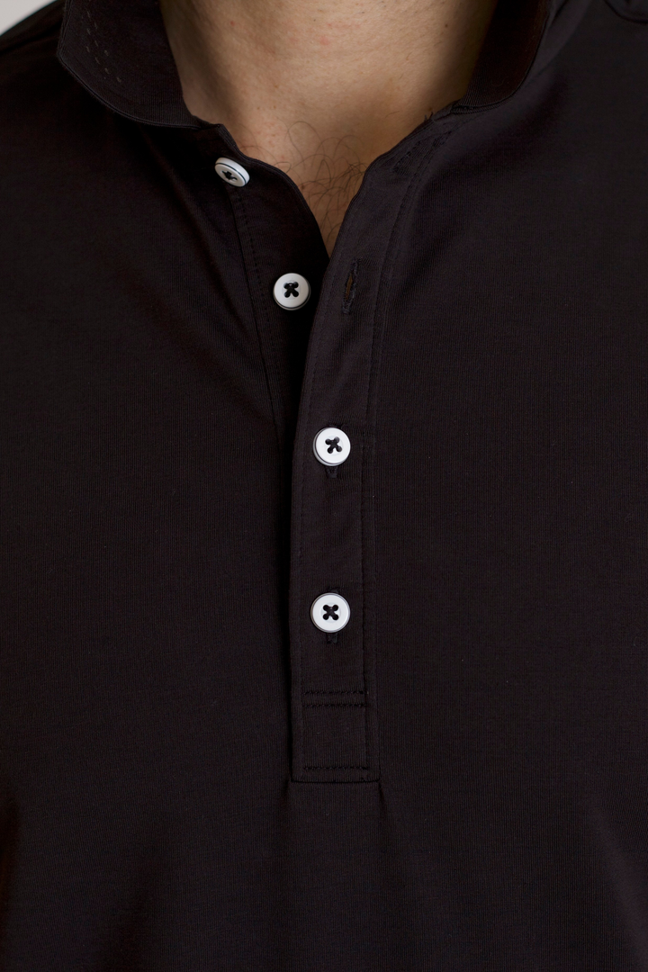 Coolest Polo Tech Shirt - Black-POLO SHIRTS-BUKI-Black-S-Buki