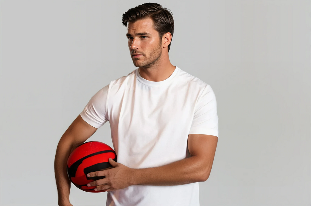 Buki + CINQO Crew Neck T-Shirt White-T-SHIRTS-BUKI-M-Buki