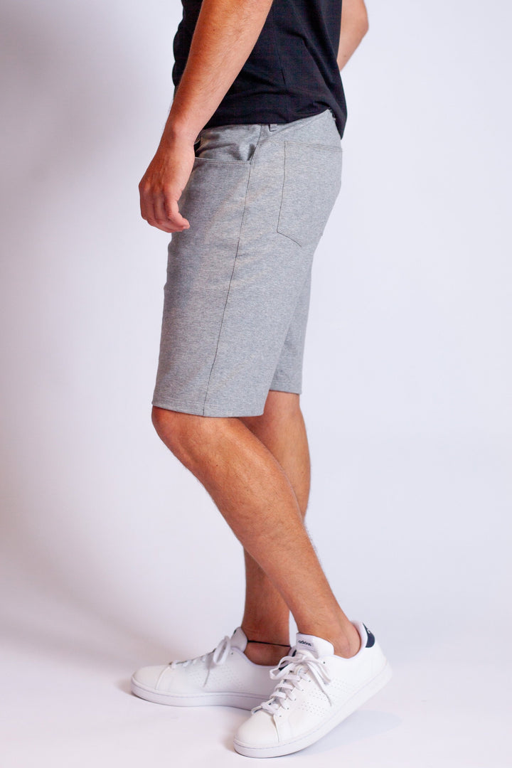 High-Five Tech Shorts - Heather Grey-SHORTS-BUKI-M-Heather Grey-Buki