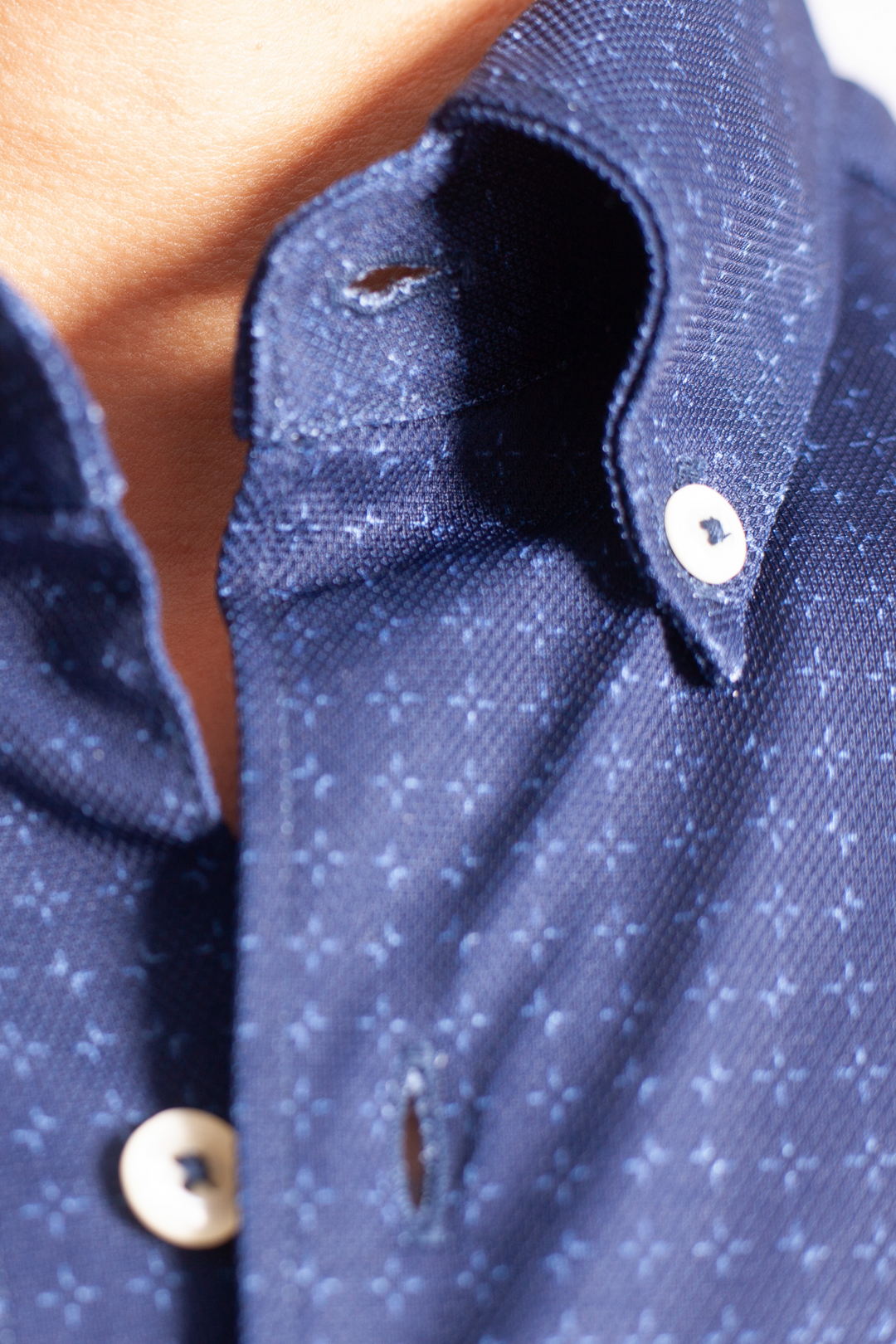 Kensington Long Sleeve Button-Down Tech Shirt-LONG SLEEVE SHIRTS-BUKI-M-Navy-Buki