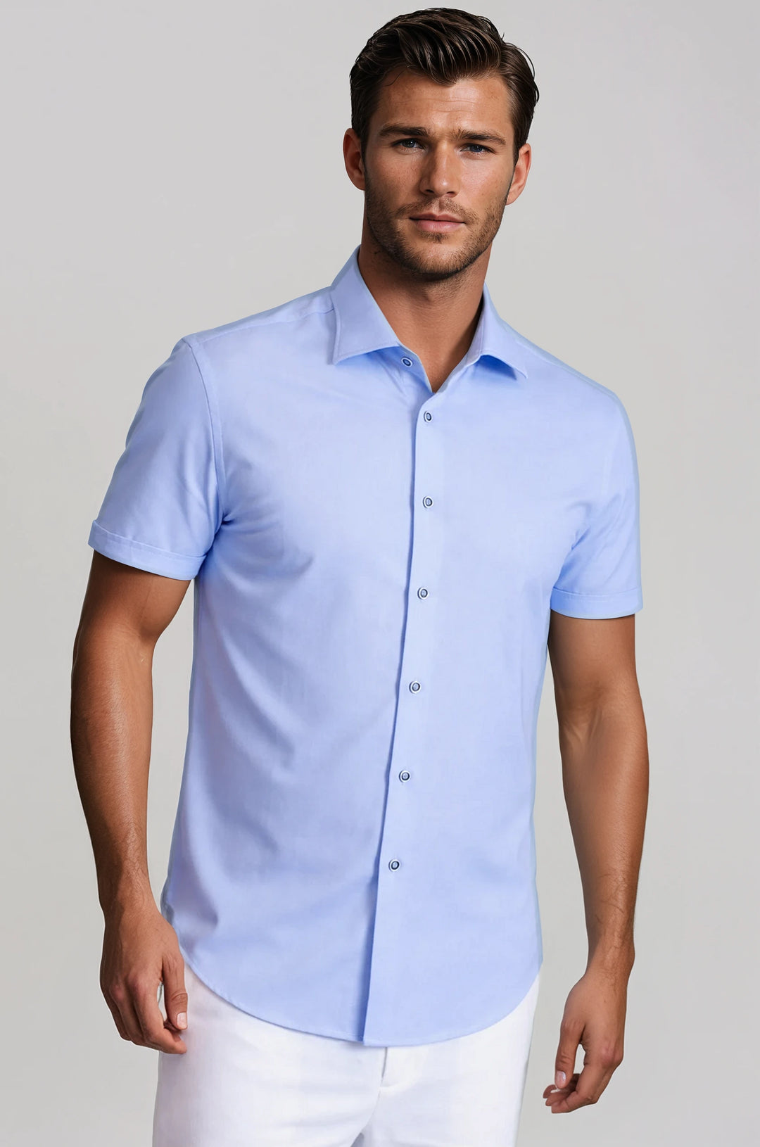 Buki + CINQO 'Single Shot' Short Sleeve Tech Shirt - White-SHORT SLEEVE SHIRTS-BUKI-M-French Blue-Buki