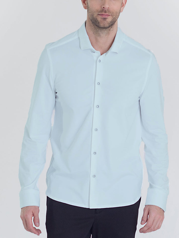 Single Shot Long Sleeve Tech Shirt - Light Blue-LONG SLEEVE SHIRTS-BUKI-Light Blue-S-Buki