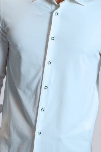 Single Shot Long Sleeve Tech Shirt - Light Blue