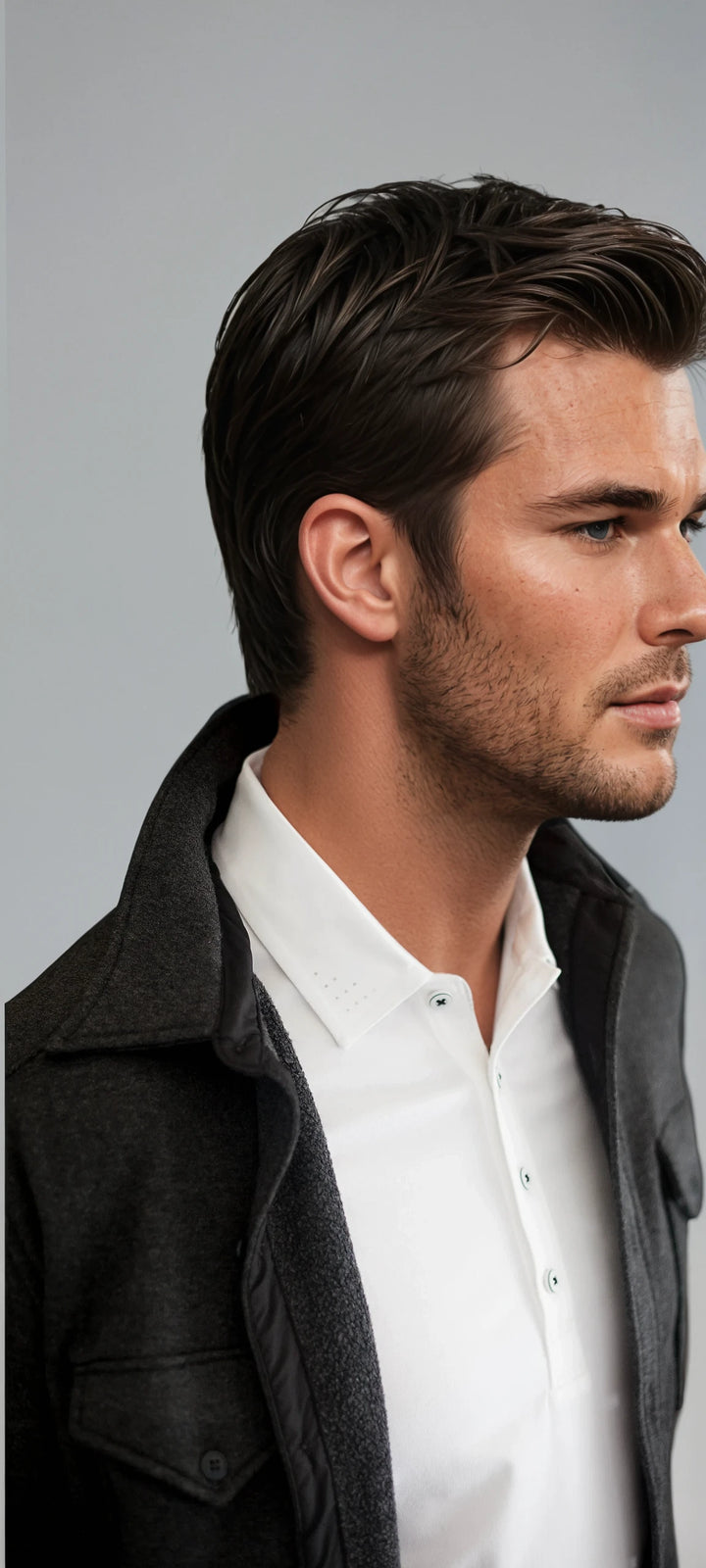 CPO Shirt Jacket in Charcoal Wool – Quaker Marine Supply Co.