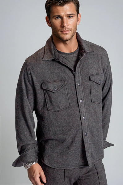 ジャケット・アウター Porter Classic CHINO SHIRT COAT 20AW PORTER CLASSIC - CANNERY ROW DENIM CHINESE JACKET - BLUE