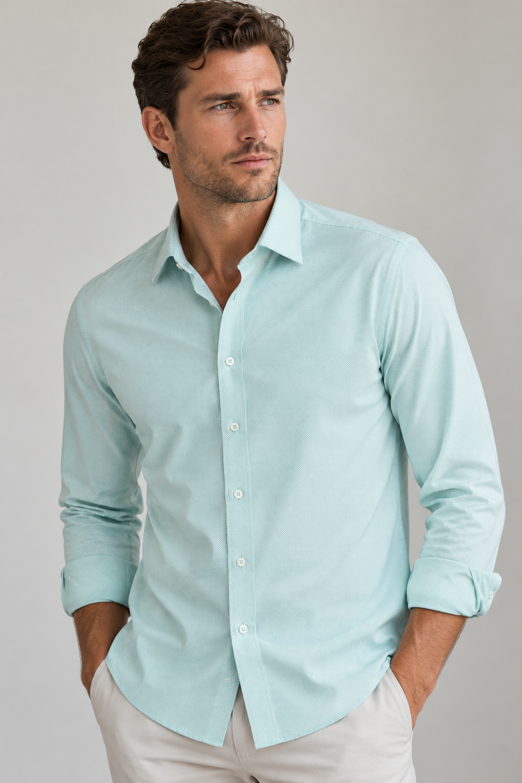 Studio Dot Long Sleeve Tech Shirt - Teal-LONG SLEEVE SHIRTS-BUKI-M-Teal-Buki